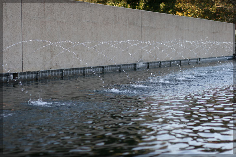 Fountain outside the museum