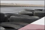 Tires along the pit wall